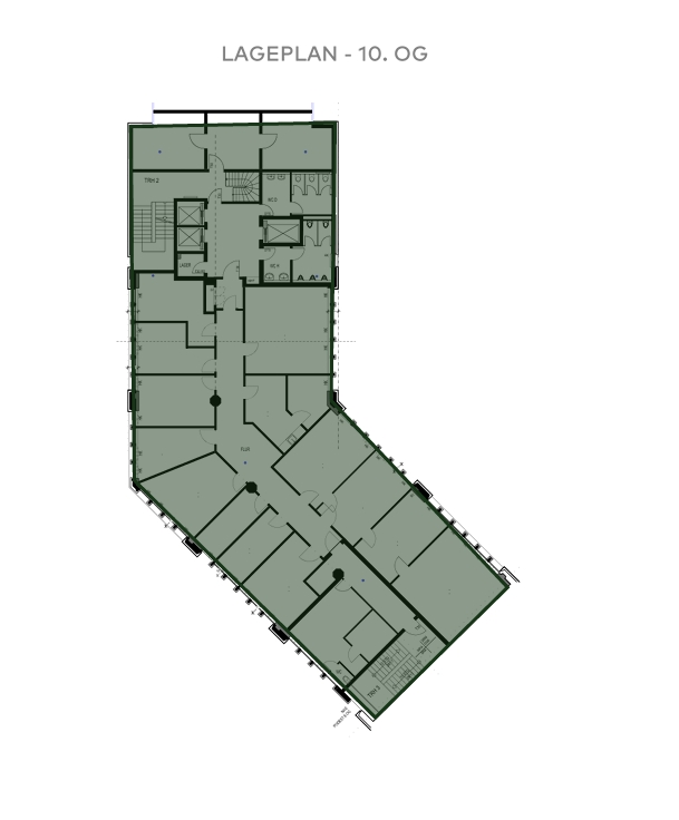 Lageplan 10. OG