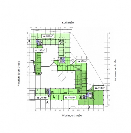 Grundriss Eingänge