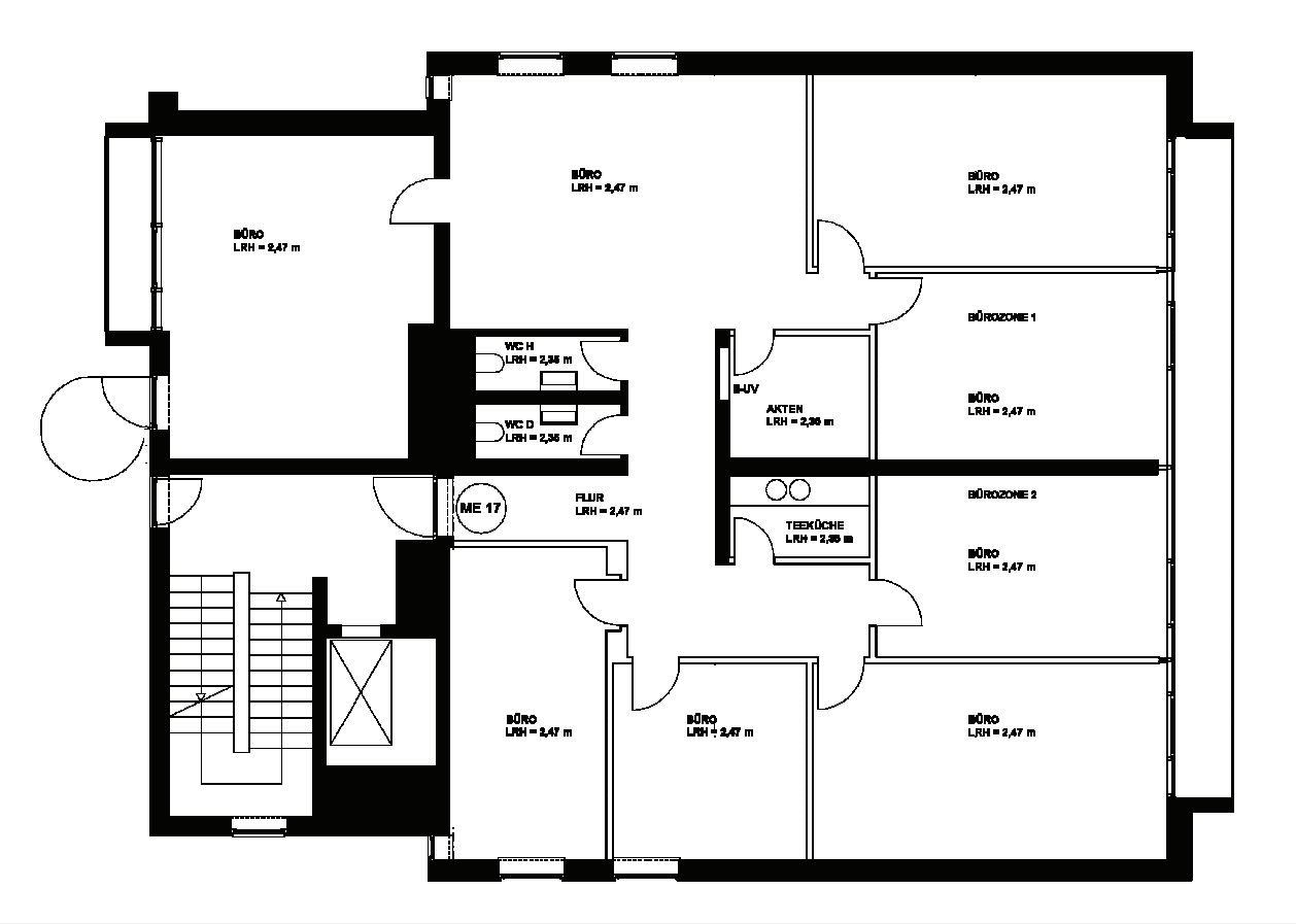 Grundriss 7. Obergeschoss
