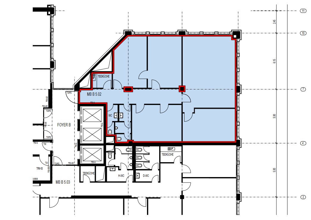 Grundriss 5. Obergeschoss
