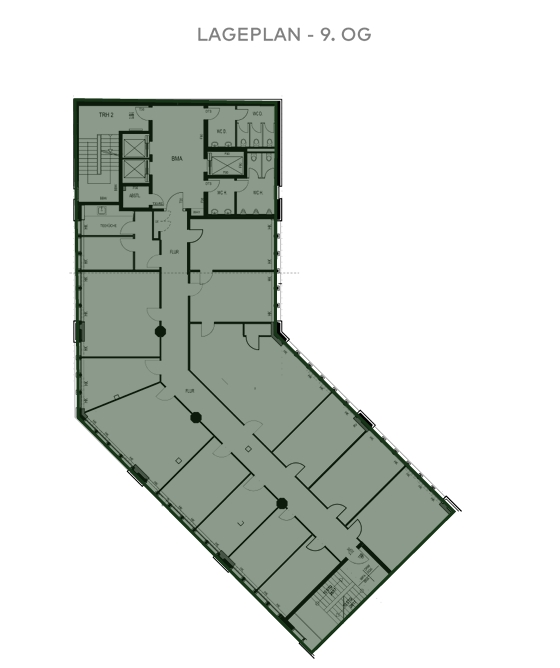 Lageplan 9. OG