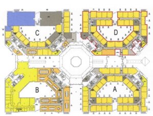 Grundriss Bauteile A,B,C,D Erdgeschoss