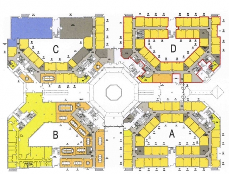 Grundriss Bauteile A,B,C,D Erdgeschoss