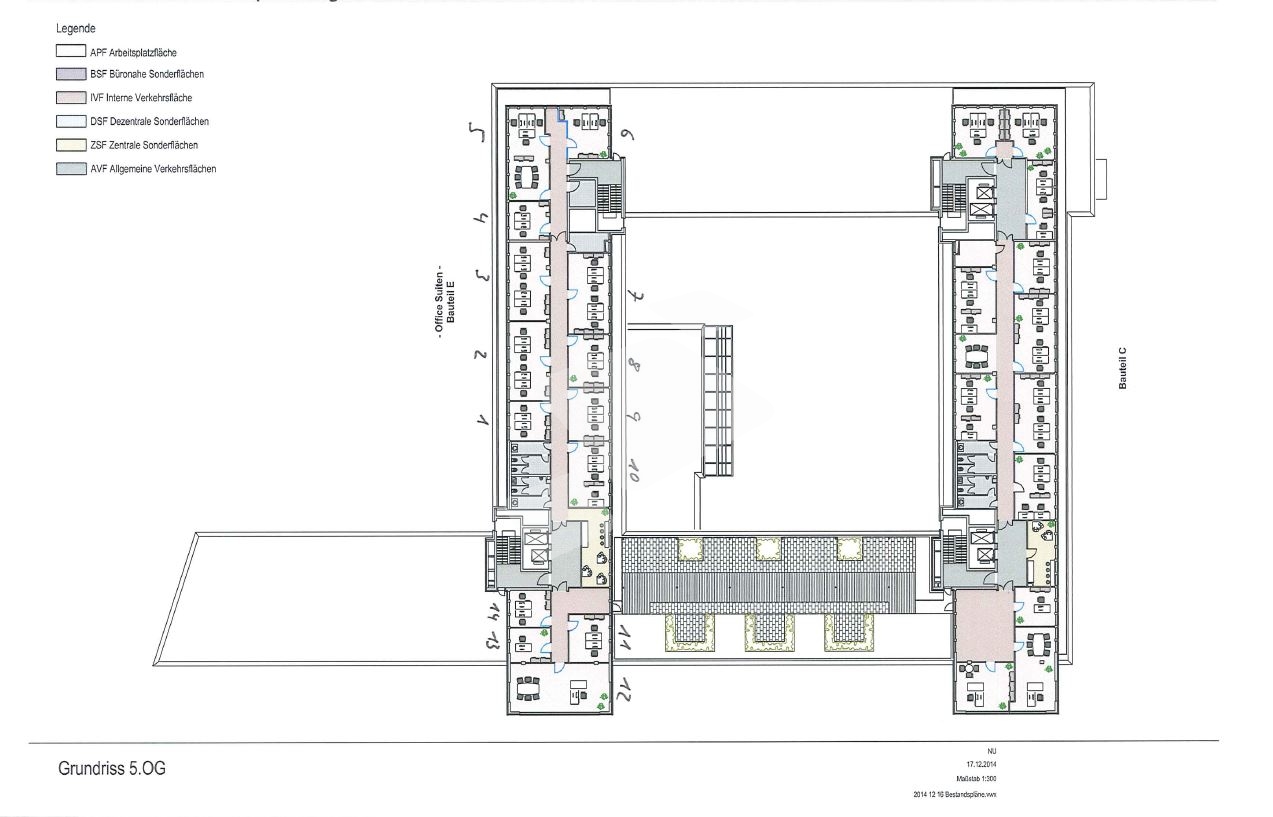 Grundriss 5. Obergeschoss