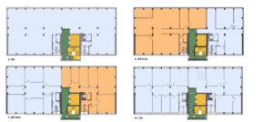 Grundriss 2,5,7,11 OG