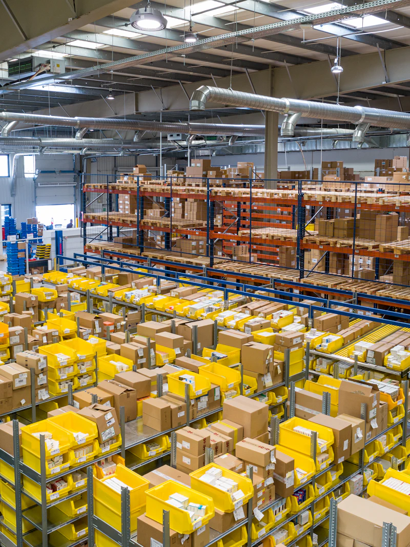 Lagerhalle und Logistikfläche entlang der Rheinschiene